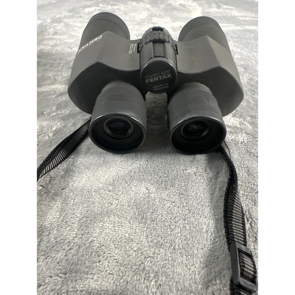Pentax 10x50 PCF Binoculars with Focus Lock and Carrying Case Black